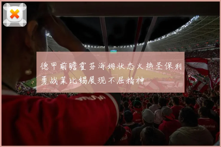 德甲前瞻霍芬海姆状态火热圣保利勇战莱比锡展现不屈精神